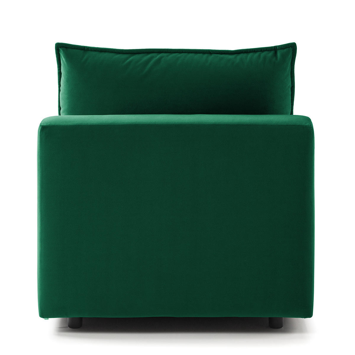 MODULSESSEL - Dunkelgrün, Holz/Textil (80/82/99cm) - home24