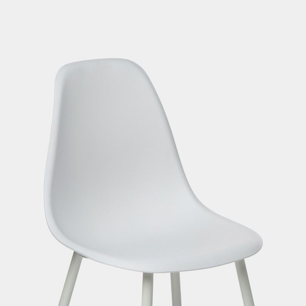 STUHL FÜR DRAUSSEN Nina Weiß 45 cm x 80 cm - Weiß, Kunststoff (45/80/53cm) - Klast Home