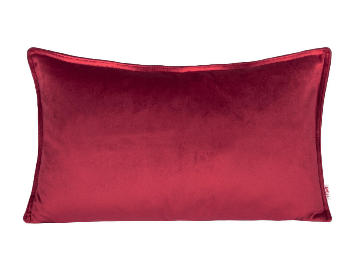 KISSENHÜLLE Samt&Sonders karmin-rot 50/30 cm - Rot, Textil (30/50cm) - beties Heimtextil
