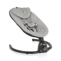 BABYWIPPE Clarissa grau 5 Schaukelgeschwindigkeiten, Bluetooth, Fernbedienung, Timer - Grau, Metall - Moni