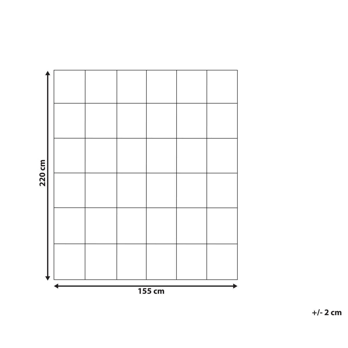 ZWEILAGIGE Bettdecke Mikrofaser 4-Jahreszeiten 155/220 cm Teleno - Weiß, Textil (220/155cm) - Beliani