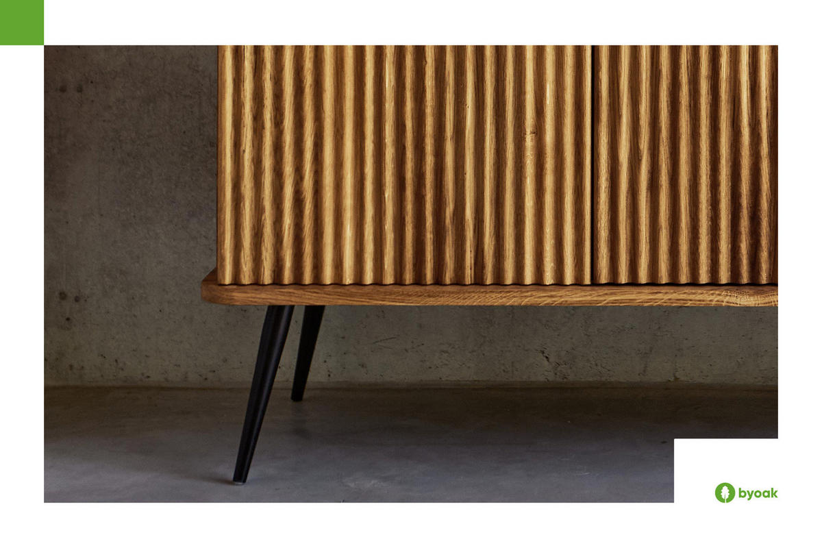 KOMMODE LINA - Kernbuche, Holz (97/87/46cm) - byoak