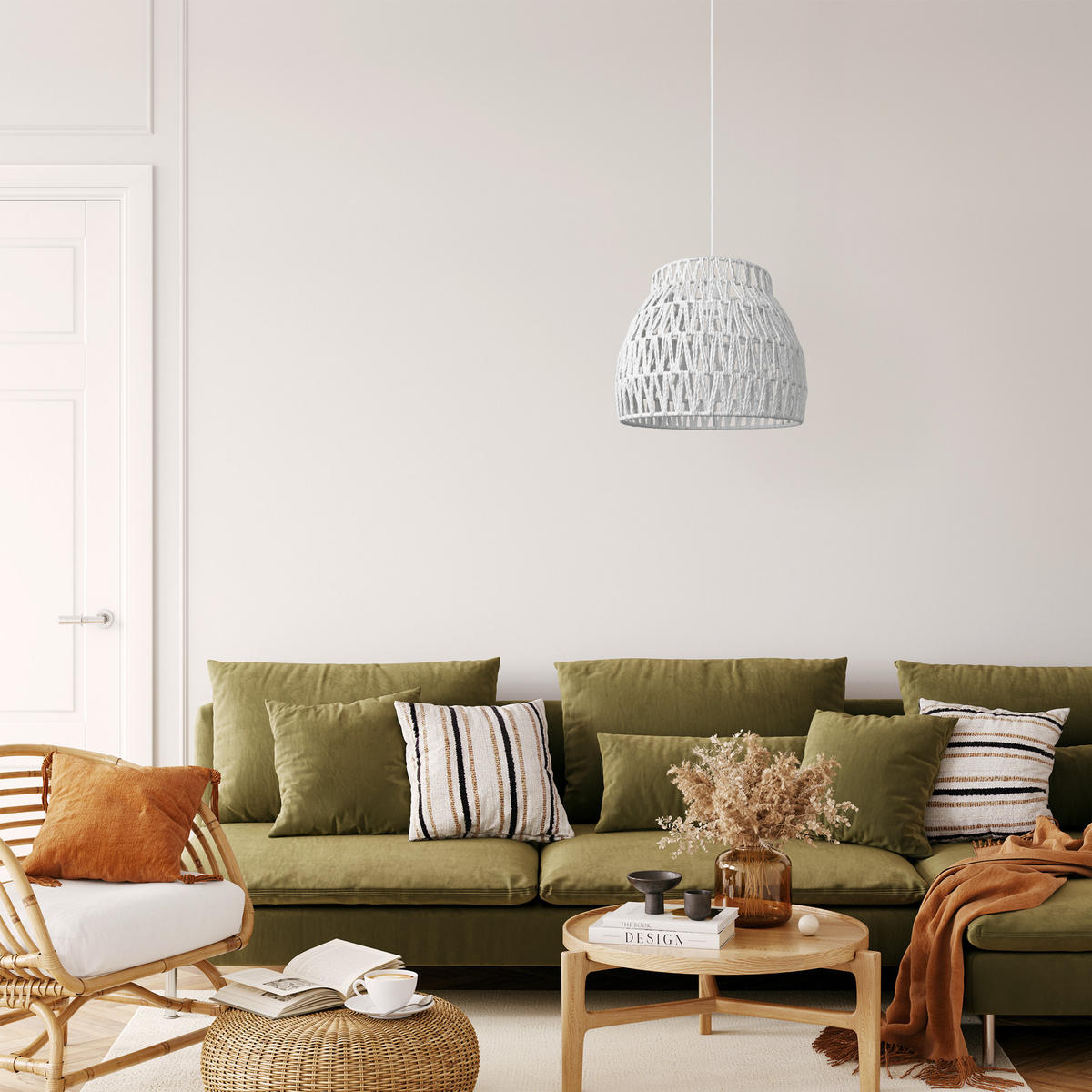 PENDELLEUCHTE Hugo Pd1 Ron - Weiß, Metall (35/35/30.4cm) - Paco Home