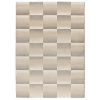 WEBTEPPICH Silber Sensation 160/230 cm - Beige/Silberfarben, Naturmaterialien/Textil (160/230cm) - Atticgo