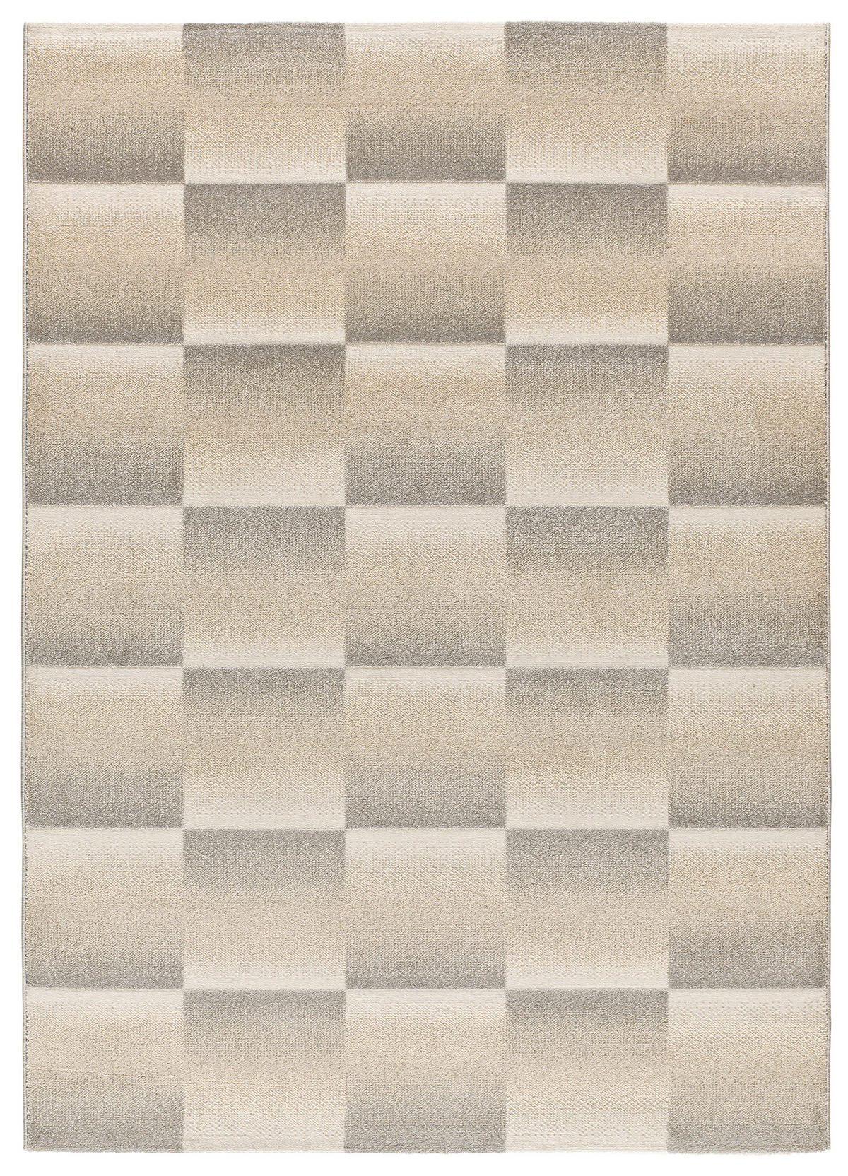 WEBTEPPICH Silber Sensation 160/230 cm - Beige/Silberfarben, Naturmaterialien/Textil (160/230cm) - Atticgo