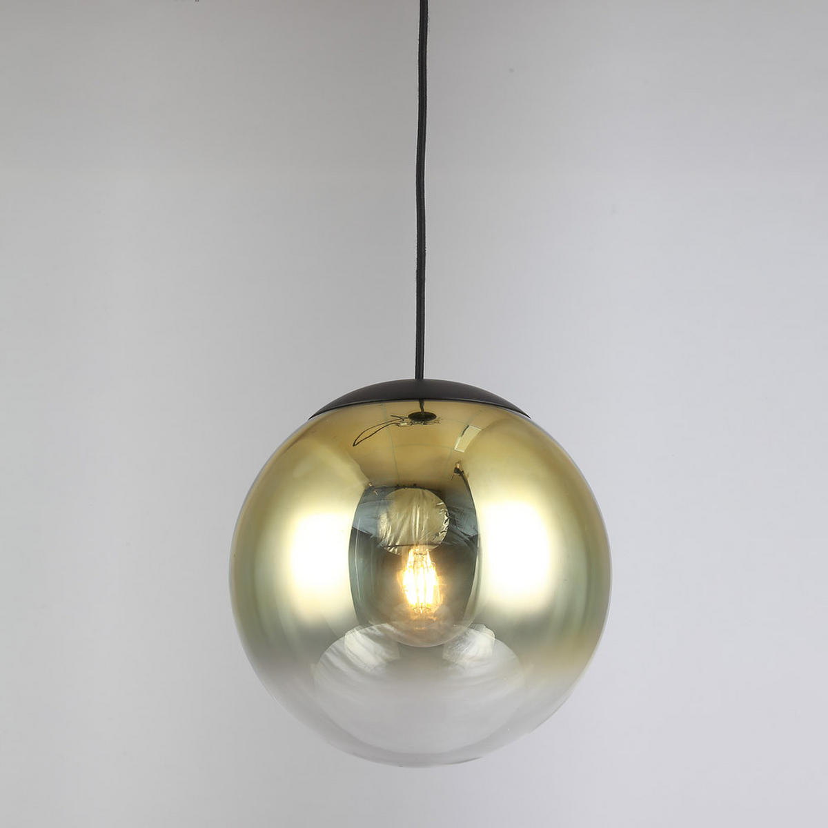 GALERIELAMPE Progress 5m Abhängung Gold Ø 20cm - Goldfarben, Glas (20/20/20cm) - s.luce
