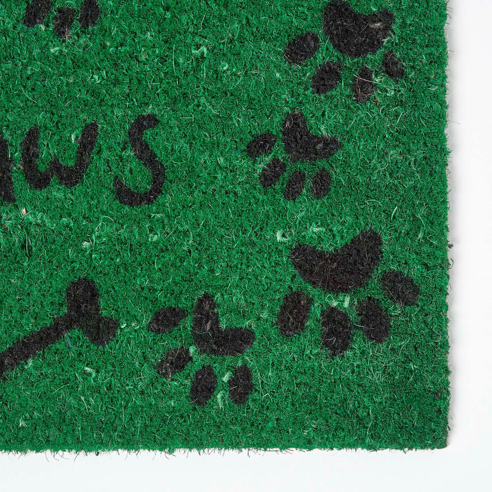 FUSSMATTE Wipe Your Paws, Kokosfaser 40/70 cm - Grün, Naturmaterialien (40/70cm) - Homescapes