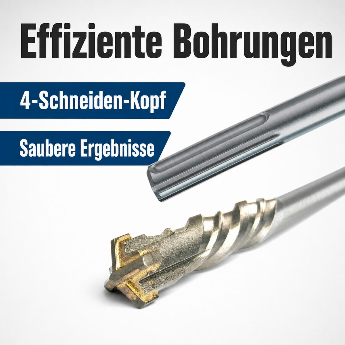 SDS Max Bohrer - Edelstahlfarben, Metall (30/2/2cm) - KLASEBO