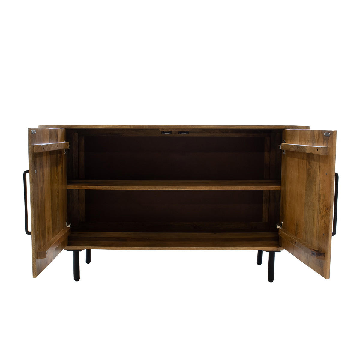 SIDEBOARD aus Akazienholz 140x45x76cm, natürlich - Braun, Holz (140/76/45cm) - Giga Meubel