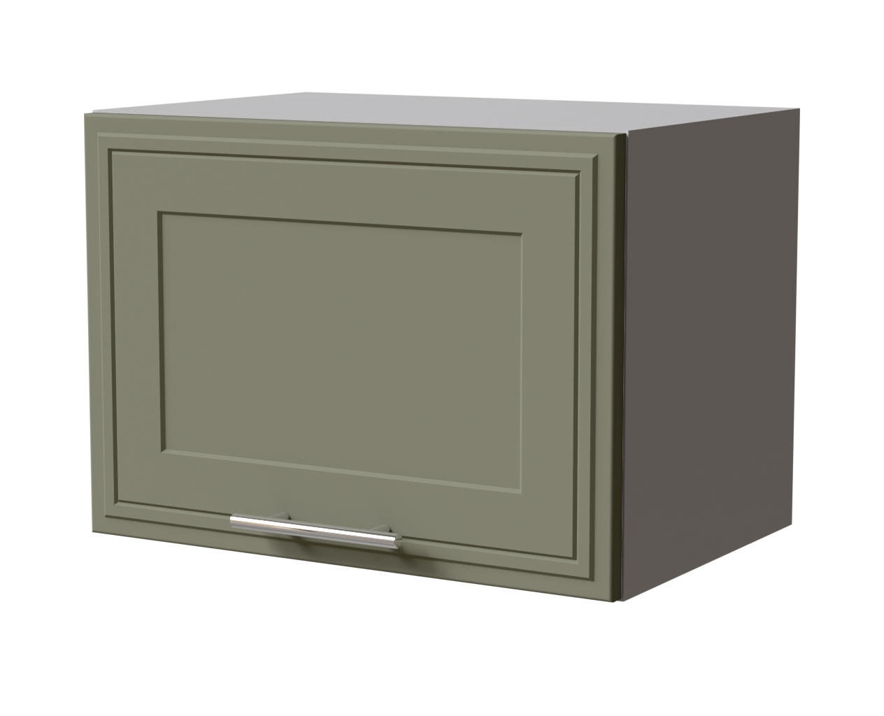 KLAPPHÄNGESCHRANK Salo W4B/50 Grau / Reed Green Matt 50 / 32,5 / 36cm - Grau/Grün, Holz/Holzwerkstoff (50/36/32.5cm) - Feldmann-Wohnen