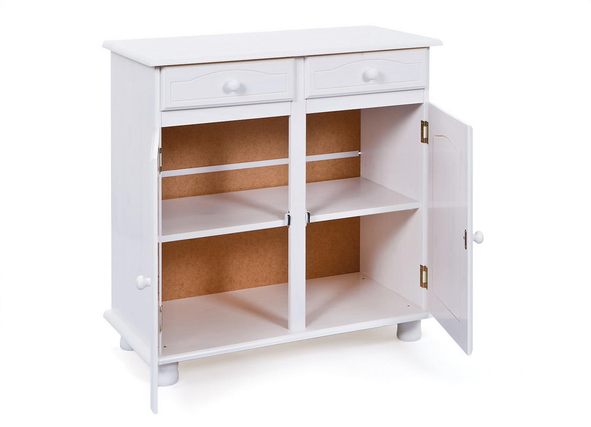 HIGHBOARD weiß - Weiß, Holzwerkstoff (88/87/43cm) - ebuy24