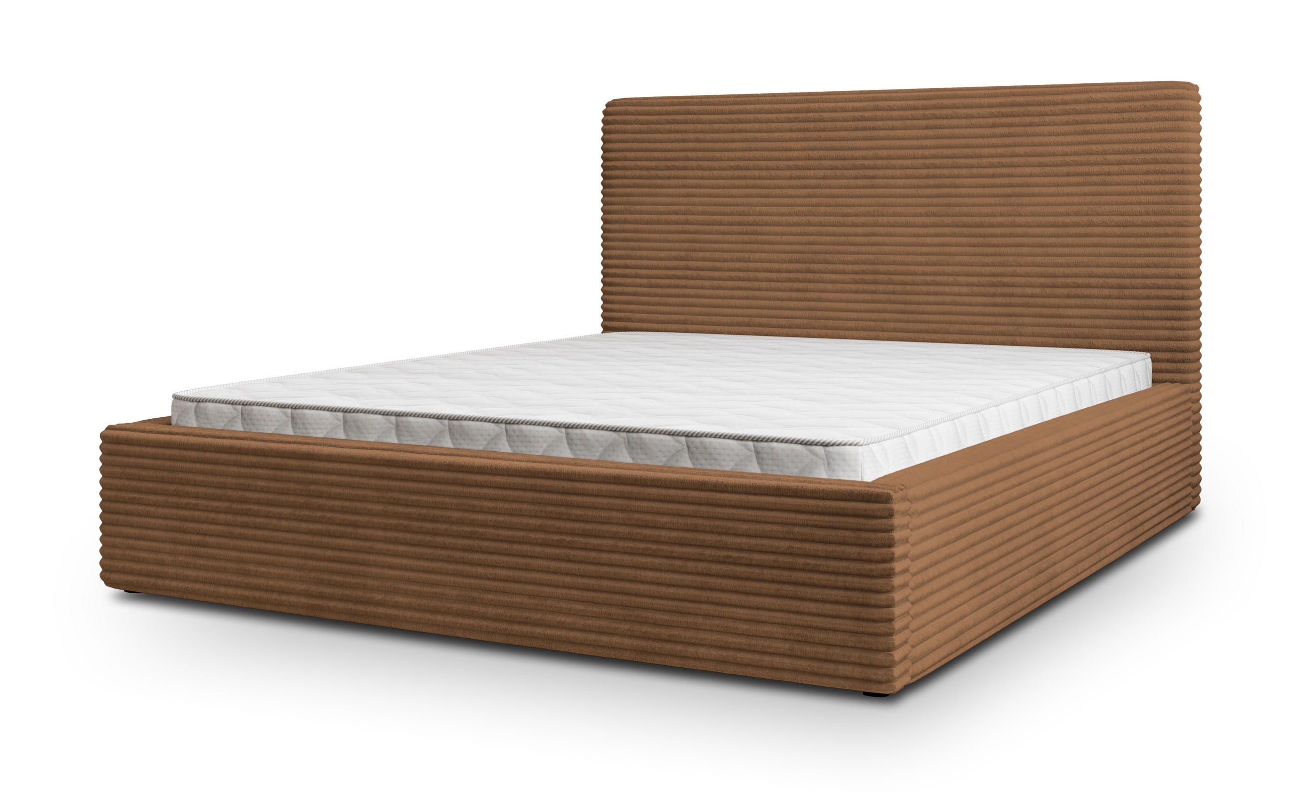 POLSTERBETT MIRETTI 160x200 cm mit Bettkästen - Kupferfarben - Kupferfarben, Holz (160/200cm) - MASSENO