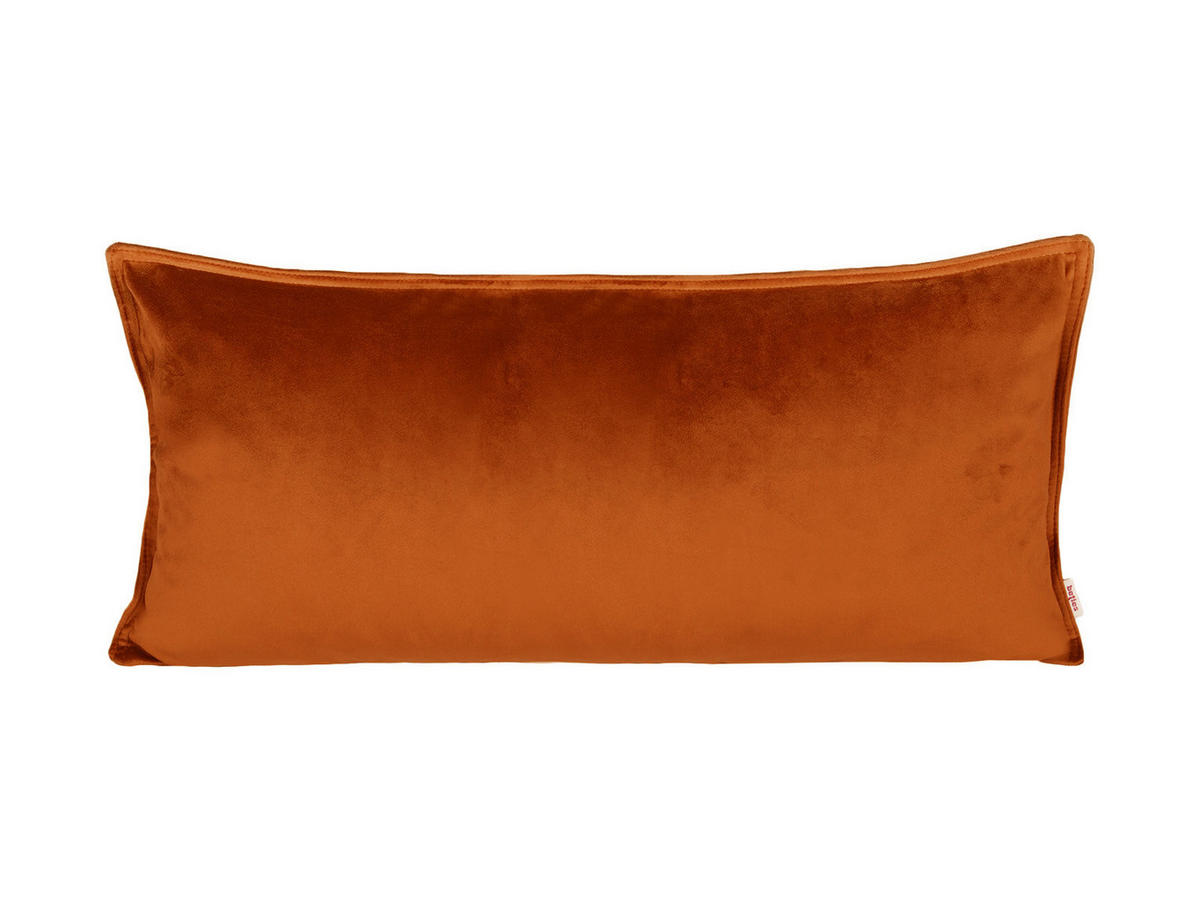 KISSENHÜLLE Samt&Sonders rost-orange 30/70 cm - Dunkelorange, Textil (30/70cm) - beties Heimtextil