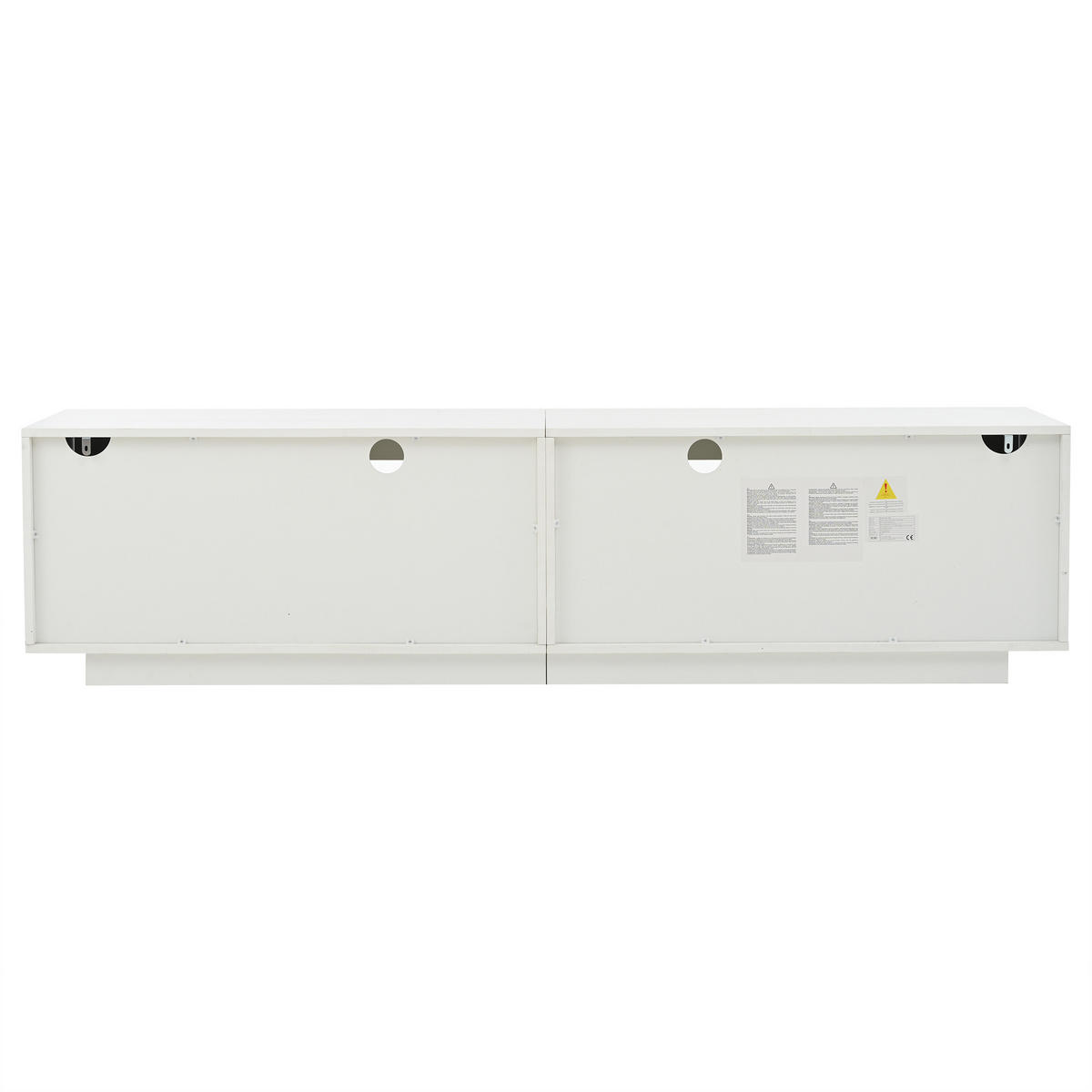 TV-ELEMENT180X40X45CM Weiß-Hochglanz LED-Beleuchtung für 75-Zoll-Fernseher - Weiß, Holz (48.79/26.19/65cm) - Raelunyi
