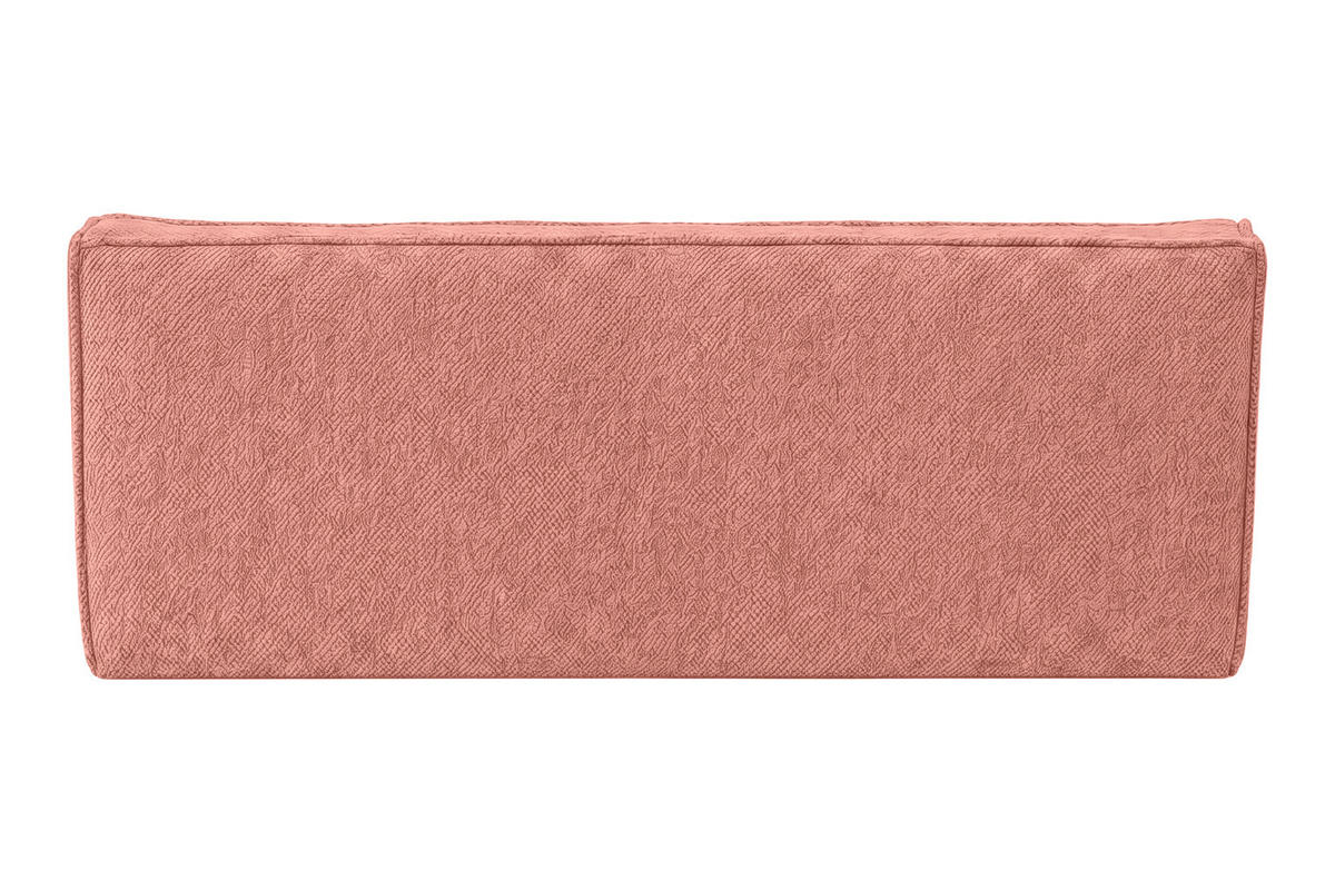 POHOVKA 3místná modulární, plyšová tkanina Pop, Růžová, LAZY - růžová, dřevo (200/76/93cm) - Kaiser Möbel