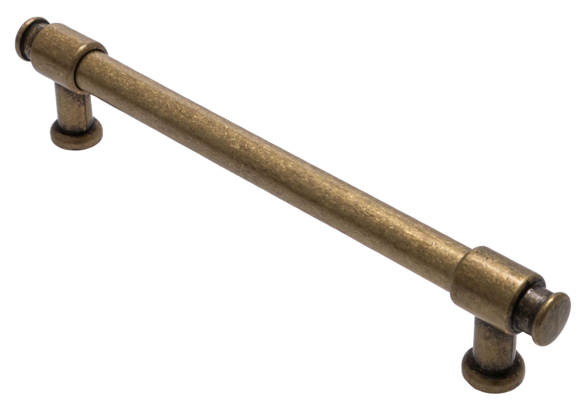 MÖBELGRIFF BA 128mm Bügelgriff Altmessing Messing brüniert Küchengriff antik - Messingfarben/Grau, Metall (1.2/2.9/15.8cm)