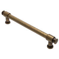 MÖBELGRIFF BA 128mm Bügelgriff Altmessing Messing brüniert Küchengriff antik - Messingfarben/Grau, Metall (1.2/2.9/15.8cm)