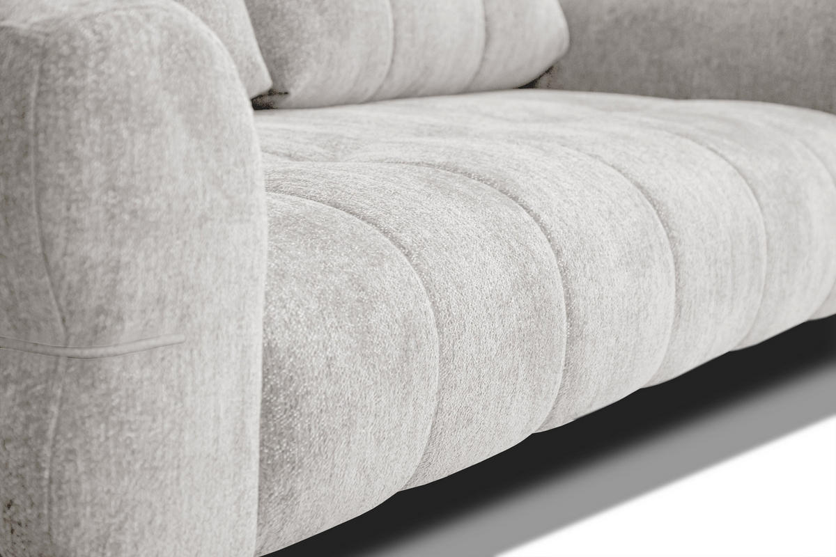 SOFA SALVINI 3-Sitzer, ecru - Ecru, Holz/Textil (237/88/99cm) - Courtois Laville