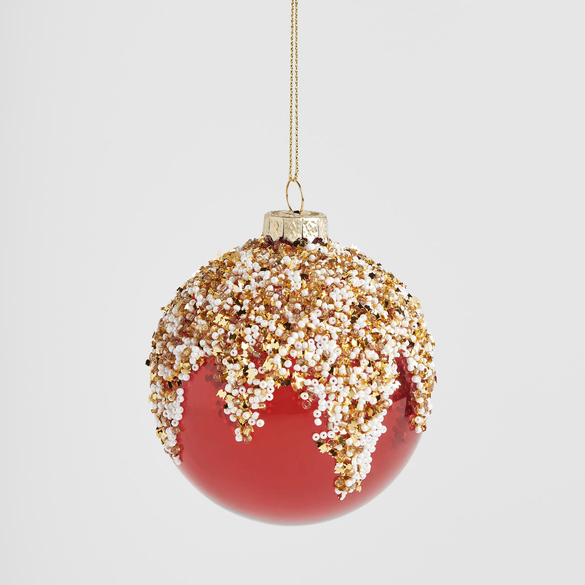 WEIHNACHTSKUGEL Glas BROUGH, Ø80 mm, Rot, Christbaumkugeln, Weihnachtsdeko Xmas, Christmas Deko - Rot, Glas (8/8/8cm) - home&you
