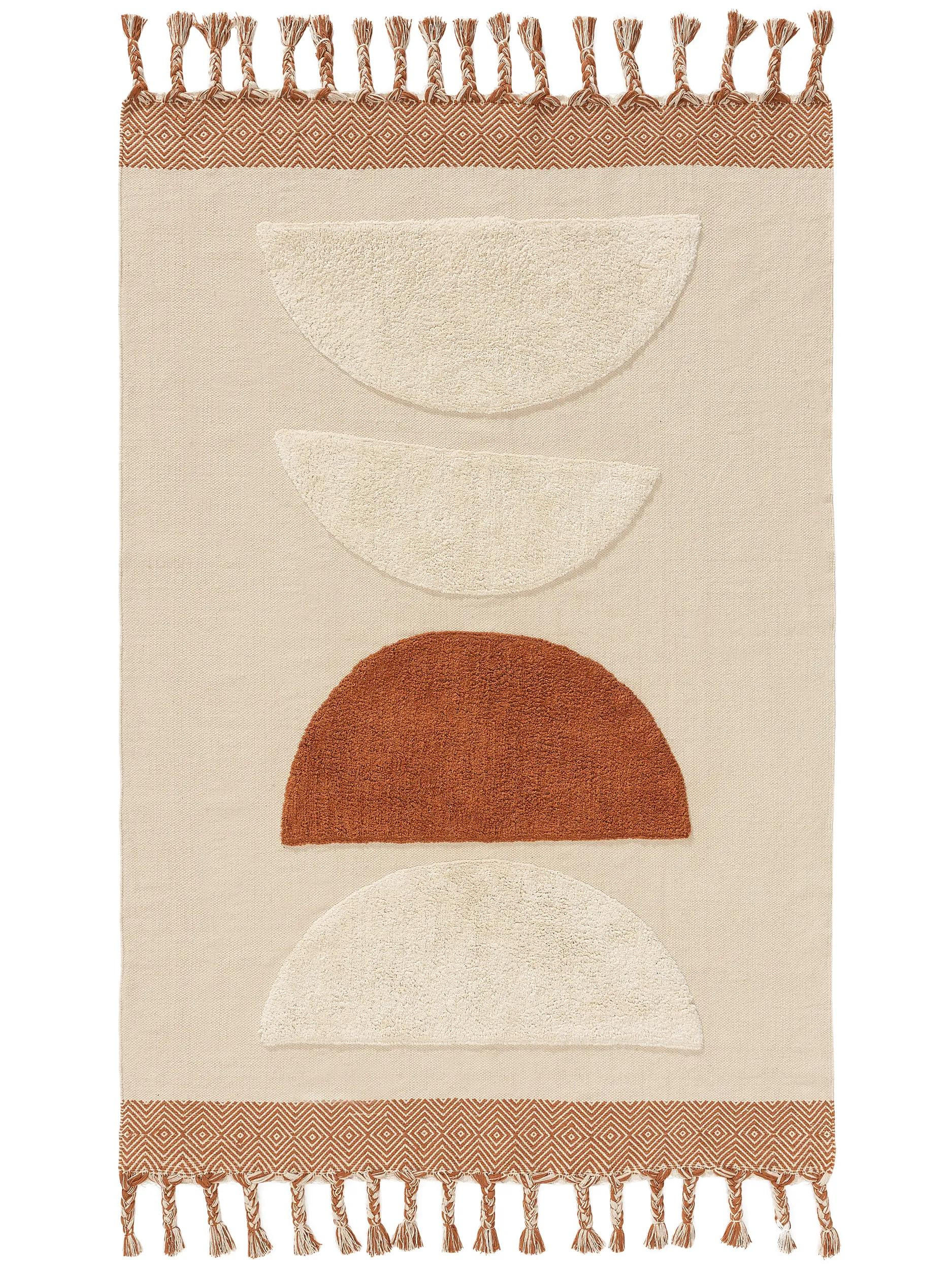 BAUMWOLLTEPPICH Gibson Orange 160x230 cm - Orange, Textil (160/230cm) - benuta Pop