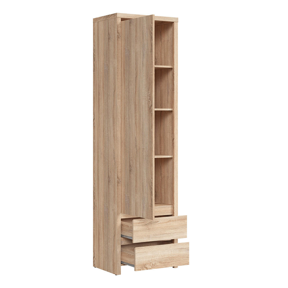SKRIŇA 1 dvere Soren Drevo - hnedá, kompozitné drevo (56/200.5/40.5cm) - Petits-meubles