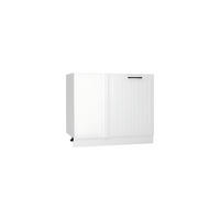 ECKUNTERSCHRANK DNP P/L - Arvion - Praktische Ecklösung - Weiß, Holz/Metall (90/82/52.4cm) - ROYAL24_MARKT