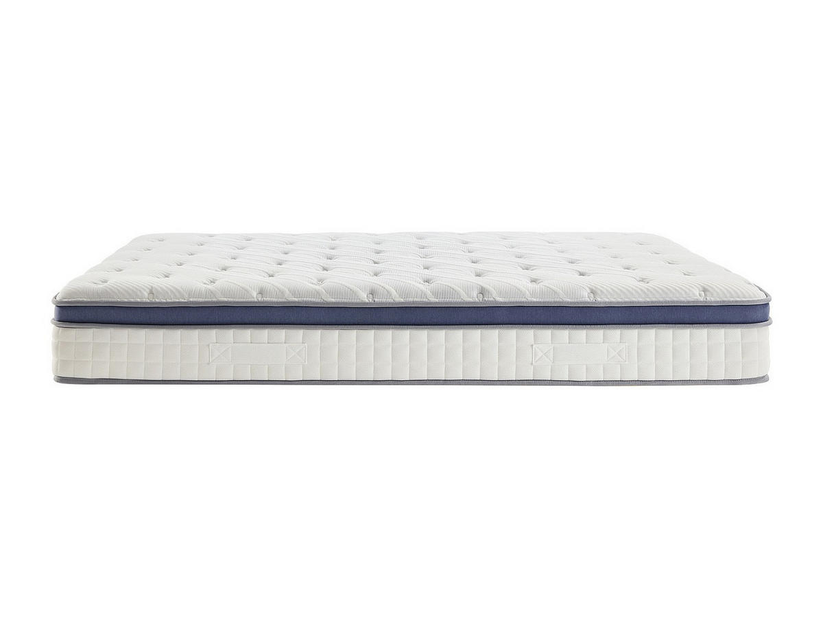 STANDARDMATRATZE - 2 Personen - stoff - weiß Malao - Weiß, Textil (140/190cm) - Vente-Unique