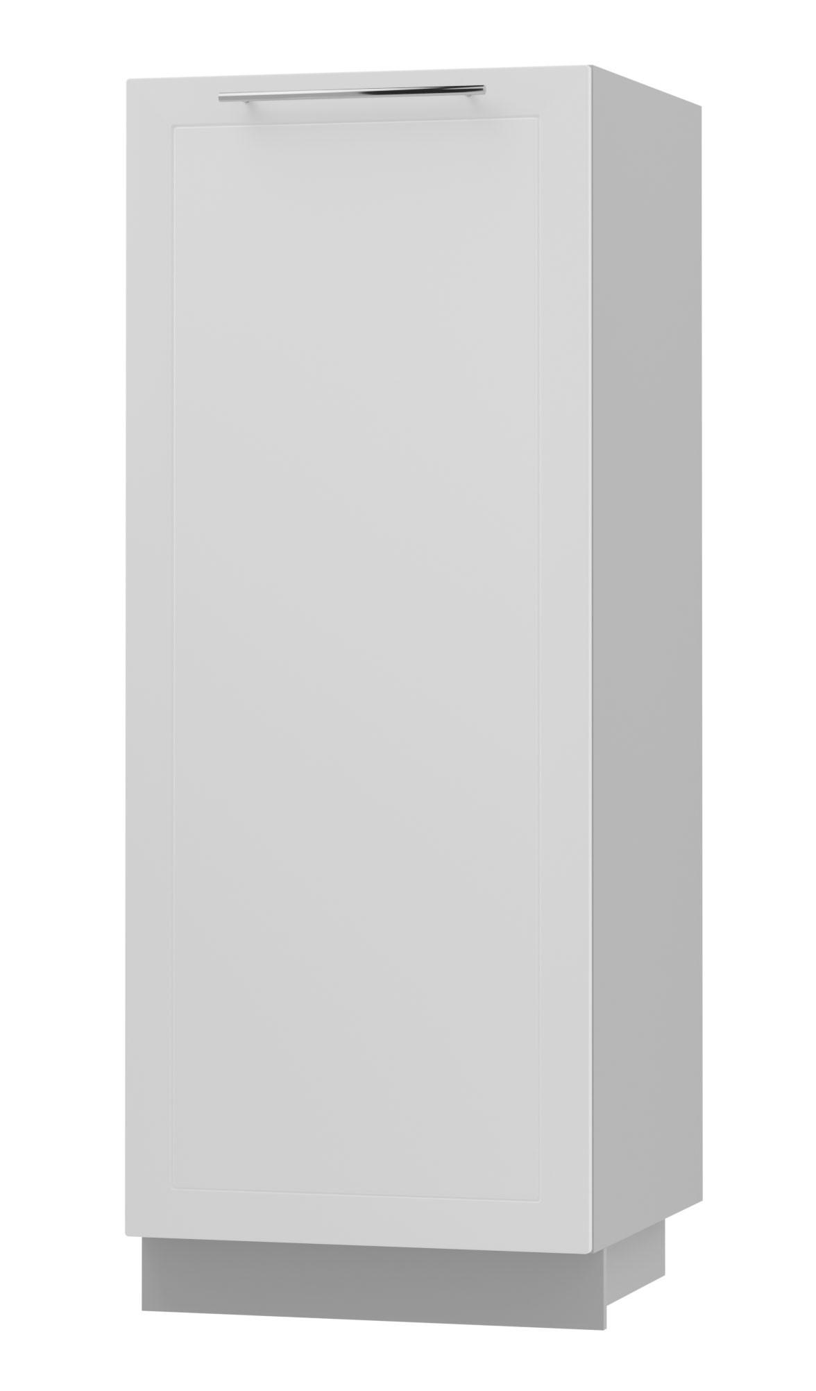 Feldmann-Wohnen Geschirrschrank Weiß, Grau 60x154x59 cm