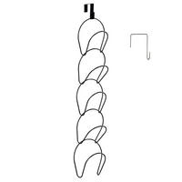 HUT STÄNDER - Schwarz, Metall (16.9/78/16.9cm) - Intirilife