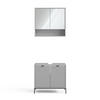BADMÖBEL-SET Eliza Grau 2 Teile - Grau, Holzwerkstoff (70/63/45cm) - Vicco