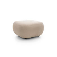 POLSTERHOCKER AMICO Modern Sitzhocker, Fußhocker Beige - Beige, Holzwerkstoff/Kunststoff (75/39/75cm) - MASSENO