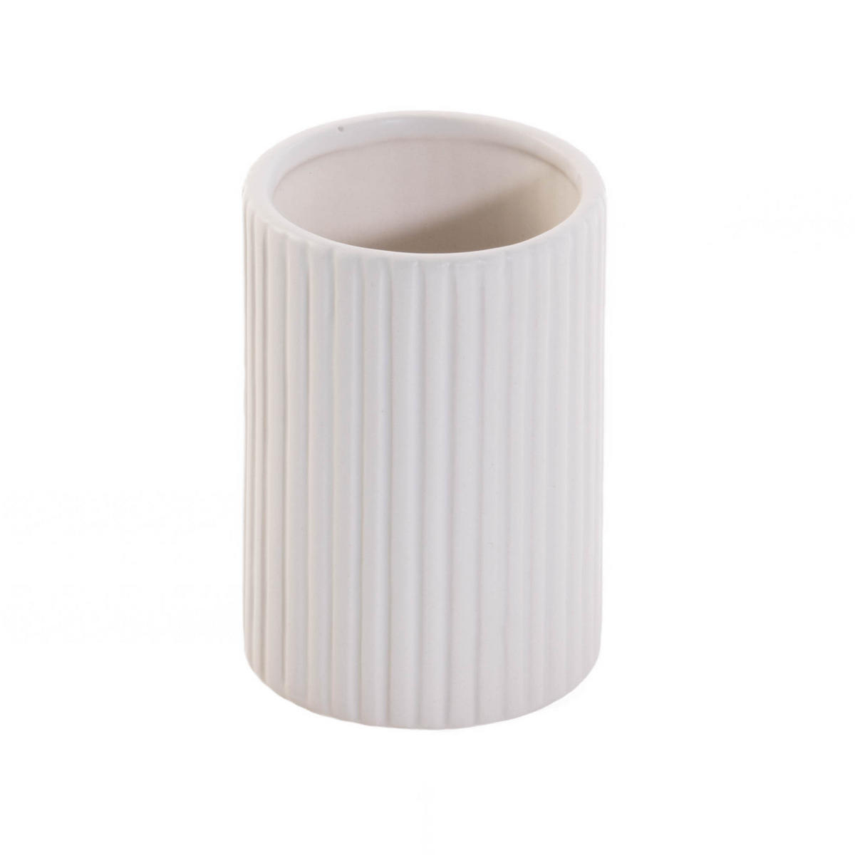 BADEZIMMERSET Keramik 4er-Set - Weiß, Keramik (21.5/8/24cm)