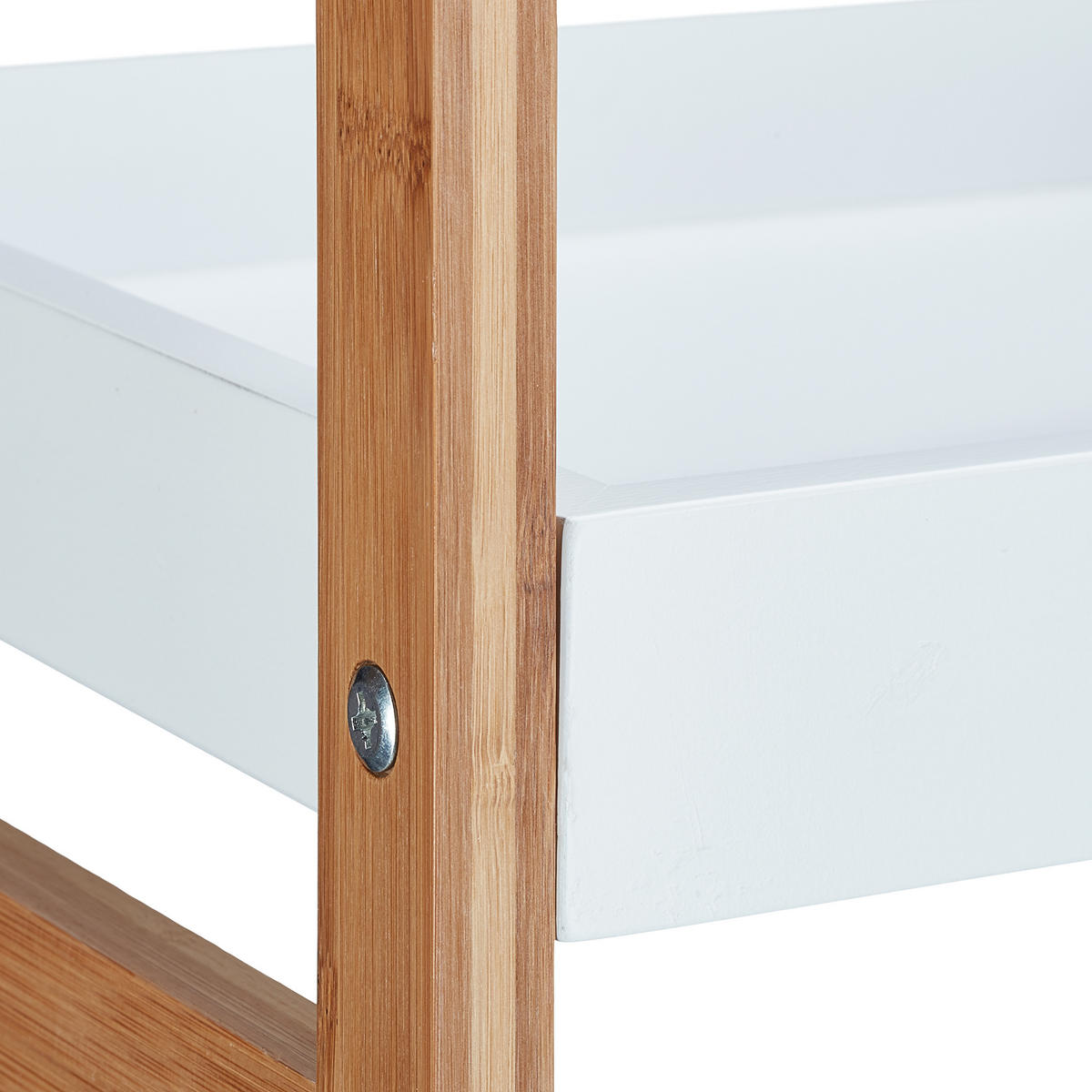 STANDREGAL Bad - Hellbraun, Holz/Holzwerkstoff (36/110/33cm) - Relaxdays
