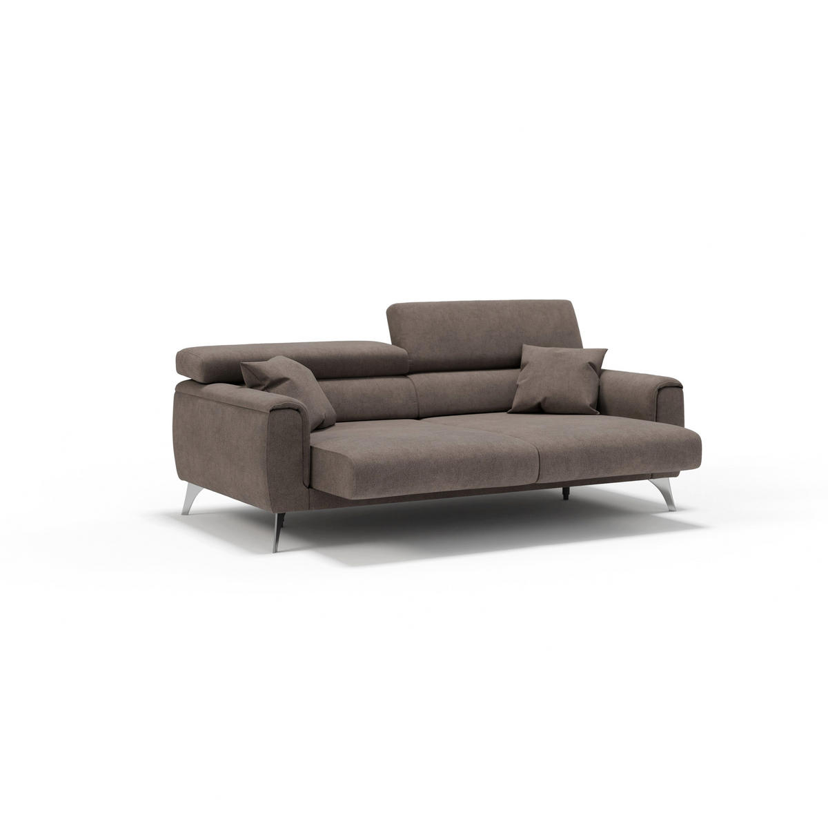 LINEARSOFA Caravaggio - Braun, Textil (169/73/102cm) - Divani.store