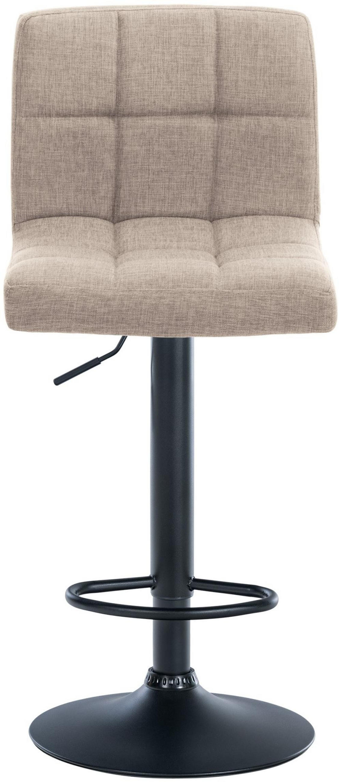 BARHOCKER 2er Set Stoff creme - Creme, Textil/Metall (46/94/47cm) - CLP