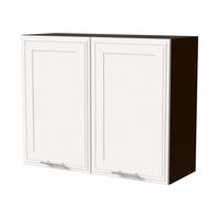 HÄNGESCHRANK Salo W3/90 Lava / Weiß Matt 90 / 32,5 / 72cm - Dunkelgrau/Weiß, Holz/Holzwerkstoff (90/72/32.5cm) - Feldmann-Wohnen