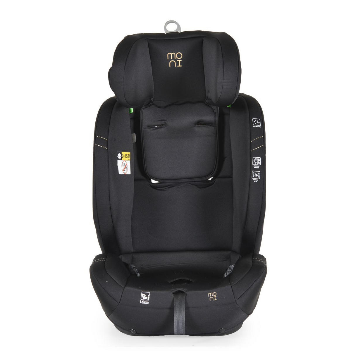 KINDERSITZ i-Size Start schwarz (76-150cm) Kopfstütze verstellbar, Kuscheltier - Schwarz, Kunststoff (45/60/46cm) - Moni