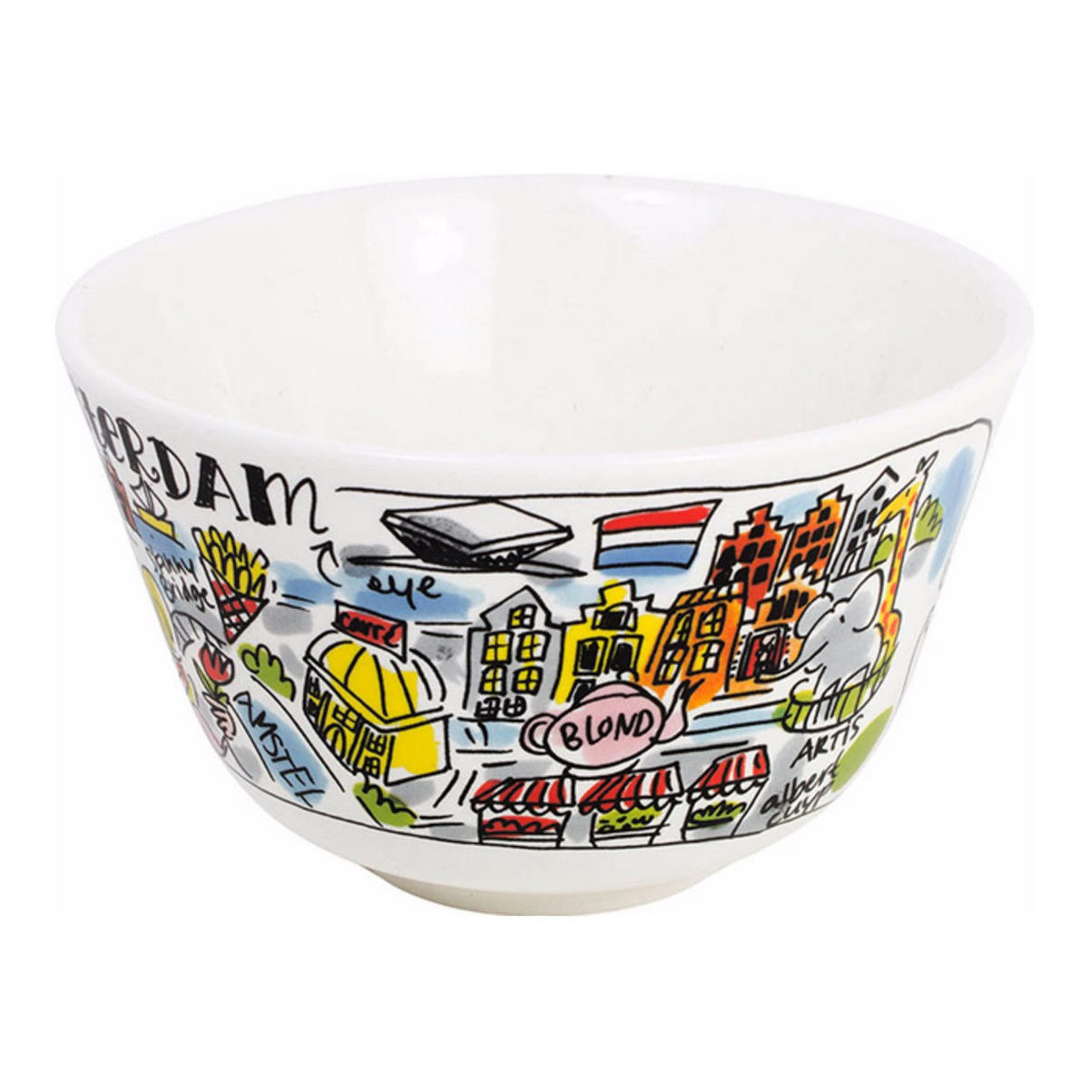 SCHALE Amsterdam in Bunt - 14cm - Multicolor, Keramik (14.3/9/14.3cm) - Blond Amsterdam