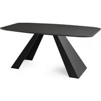 ESSTISCH Monte rechteckig ausziehbar, Schwarz 180-220/90/76 cm - Schwarz, Holzwerkstoff/Metall (180/90/76cm) - WFL GROUP