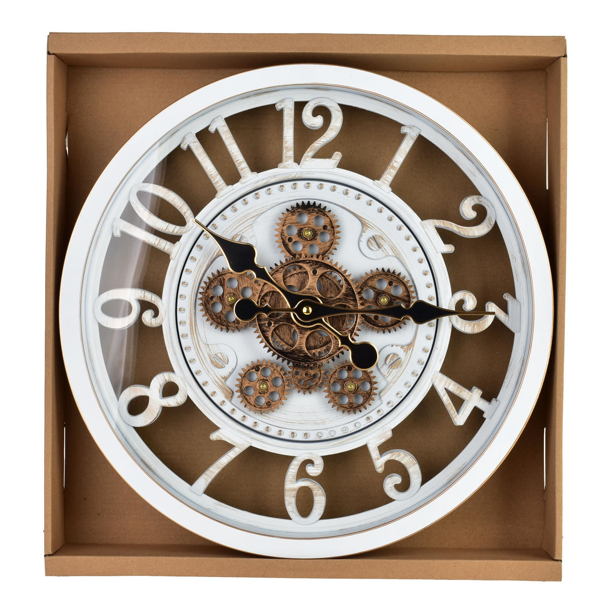 WANDUHR Ramsey Weiß 45/7/45 cm Kunstoff - Hellgrau, Kunststoff (45/45/7cm) - Mondex