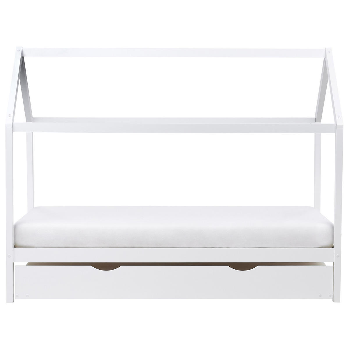 KINDERBETT 90/200 cm Weiß Crillon - Weiß, Holz (90/200cm) - Beliani