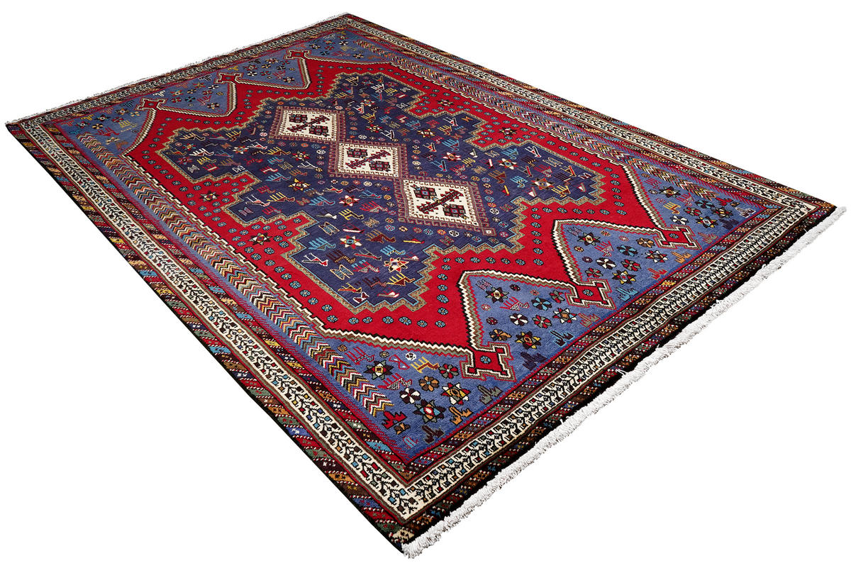 TEPPICH Afshar Mehrfarbig 245/167 cm Schurwolle - Multicolor, Textil (167/245cm) - Looma