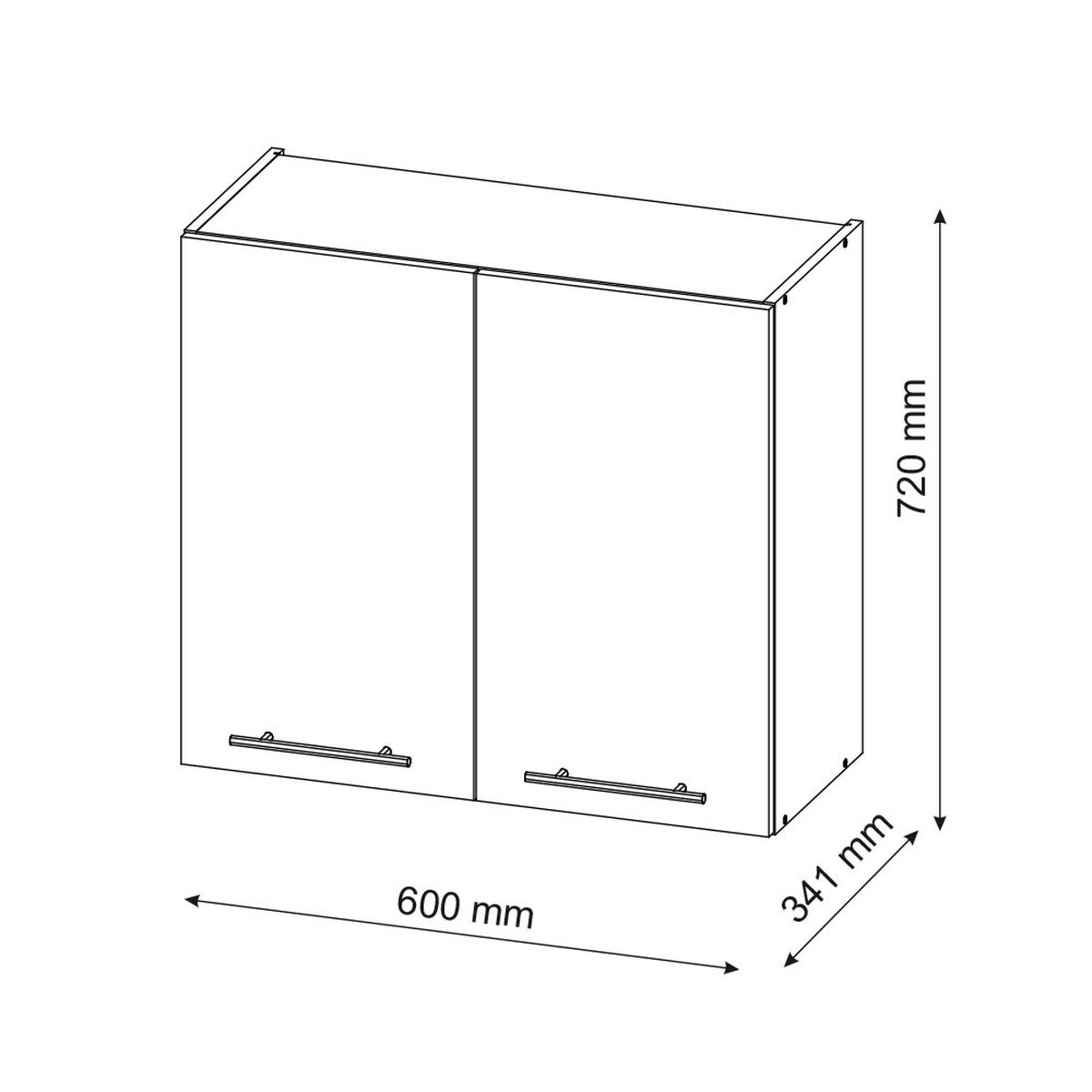 HÄNGESCHRANK Fame-Line Weiß Hochglanz 60 cm - Weiß Hochglanz/Weiß, Holzwerkstoff (60/72/34.1cm) - Vicco