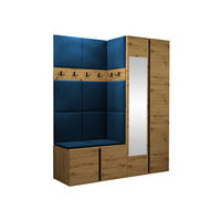GARDEROBEN-SET Orion XII - Blau/Eiche Artisan, Holzwerkstoff/Kunststoff (158/186/46cm) - MIRJAN24