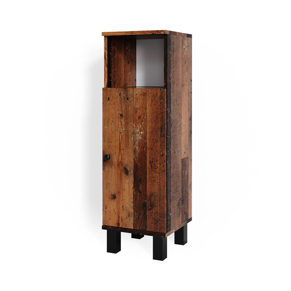 MIDISCHRANK Fynn Eiche rustikal 30 x 95 cm - Wildeiche, Holzwerkstoff (30/95/30cm) - Vicco