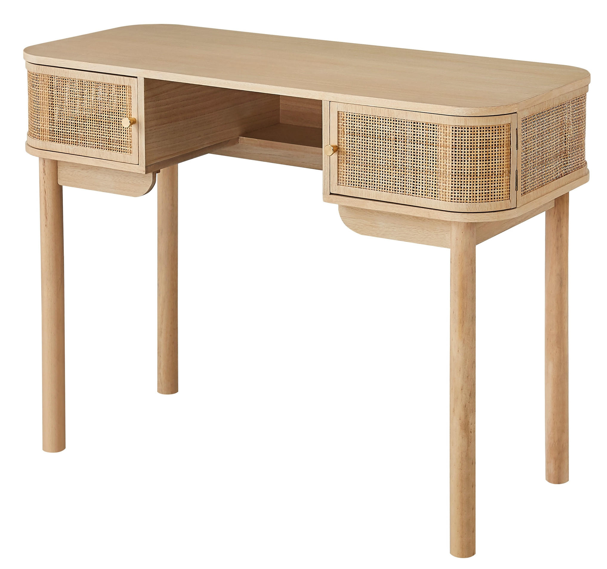 SCHREIBTISCH Rechteckig Braun 110 x 45 x 78 cm - Braun, Holz (45/110/78cm) - Nordlys