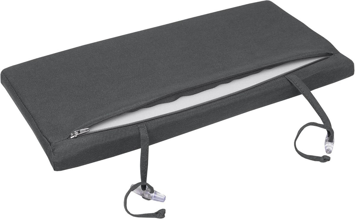 ROLLLIEGENAUFLAGE Loft RL 200x60x5cm Graphitgrau (2tlg) - Dunkelgrau, Textil (60/10/200cm) - Beautissu 
