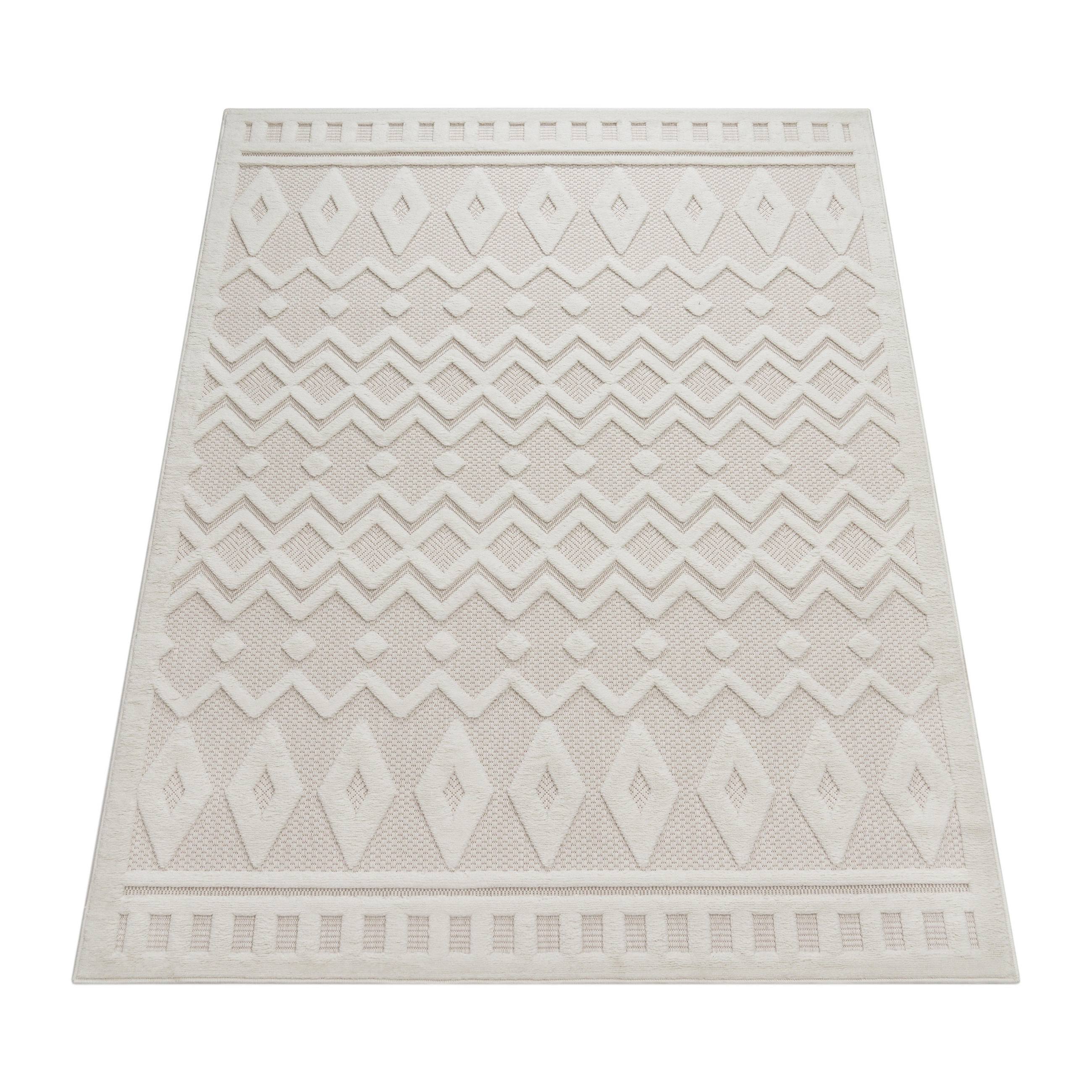 OUTDOORTEPPICH 160/220 cm Livorno 671 - Creme, Textil (160/220cm) - Paco Home