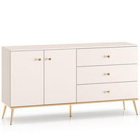 KOMMODE FRALIA,Creme - Creme, Holzwerkstoff (160/85/40cm) - KONSIMO®