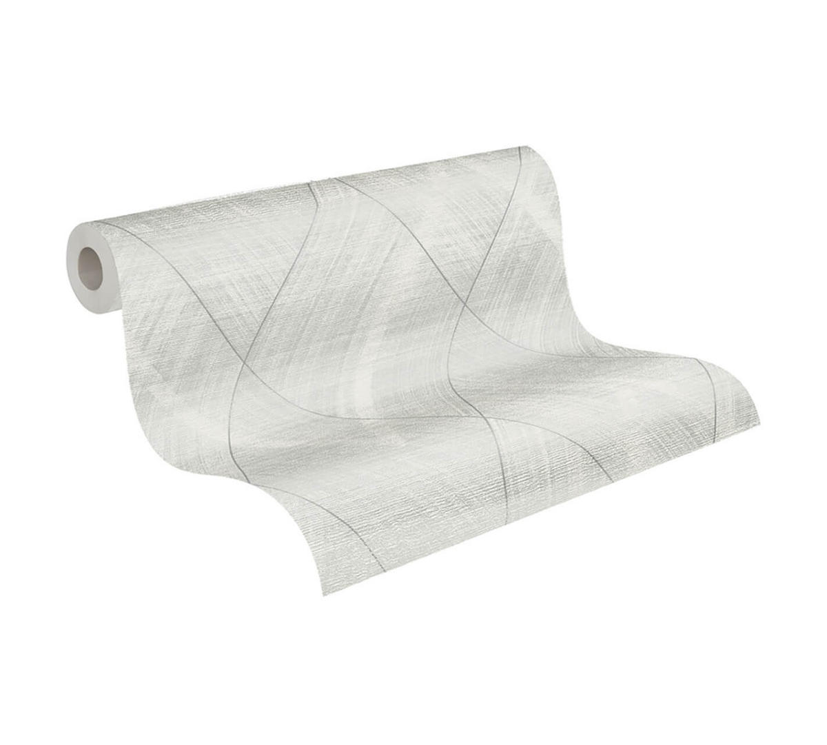 VLIESTAPETE Beige 53/1005 cm - Weiß, Textil (53/1cm) - KUNSTLOFT